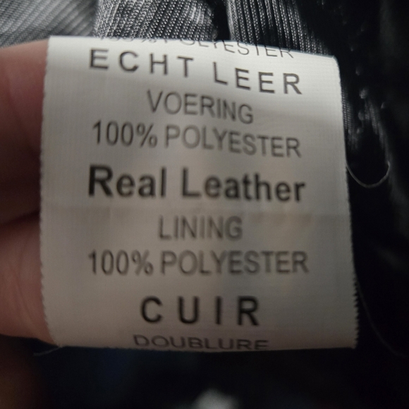 Mens Genuine Leather Jacket L - Picture 6 of 10